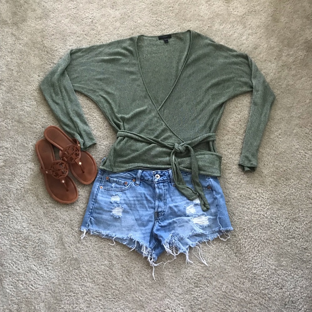 J Crew Wrap Sweater